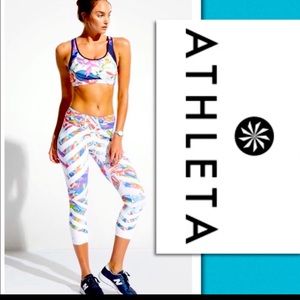 Athleta Kaleidoscope Sonar Capri Legging Size M